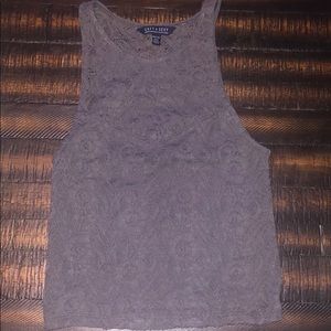 Laced tank top/ semi crop top